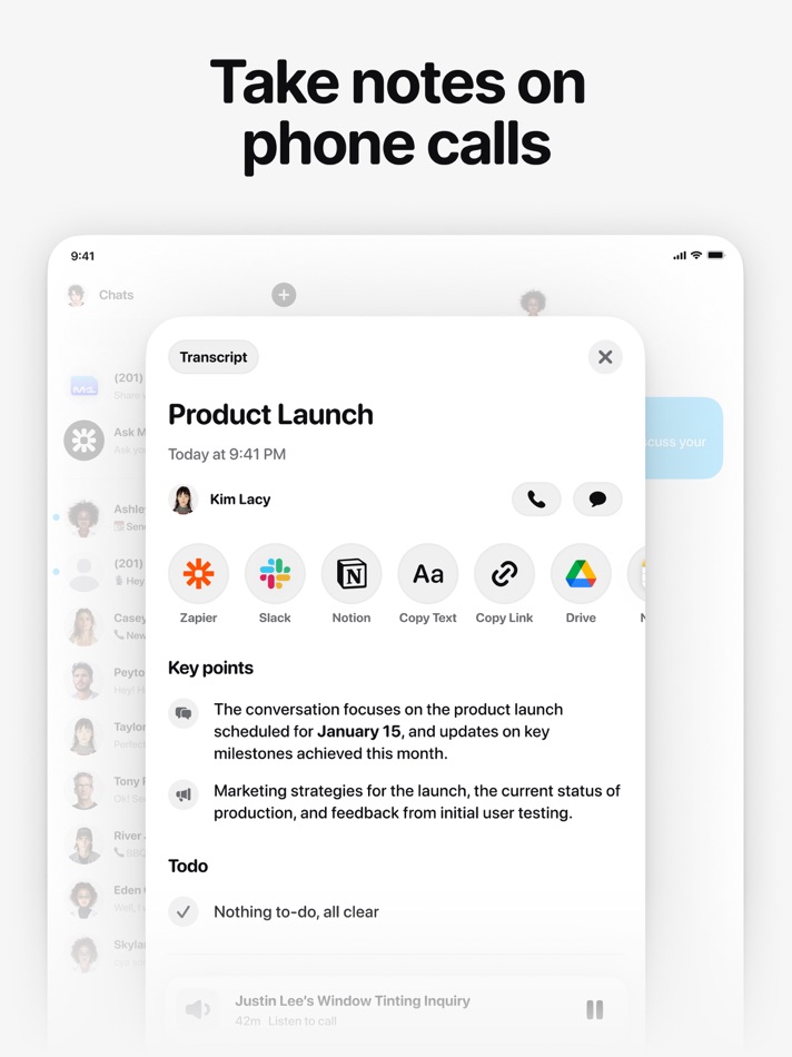 #3. M1 - AI Phone Assistant (iOS) 由: Interface, Inc.