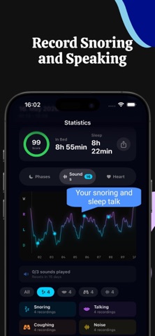 SleepTrace - Snore Tracker iPhone screenshot