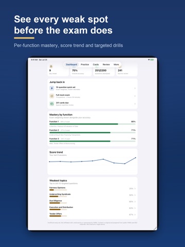 Series 79 Prep: IB Exam iPad screenshot