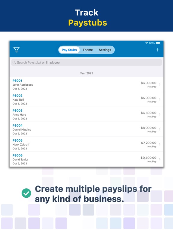 Paystub Builder: PDF Payslips iPad screenshot 6 - Business app