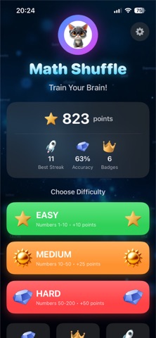 MathShuffle - Math Games Screenshot 1 of 8