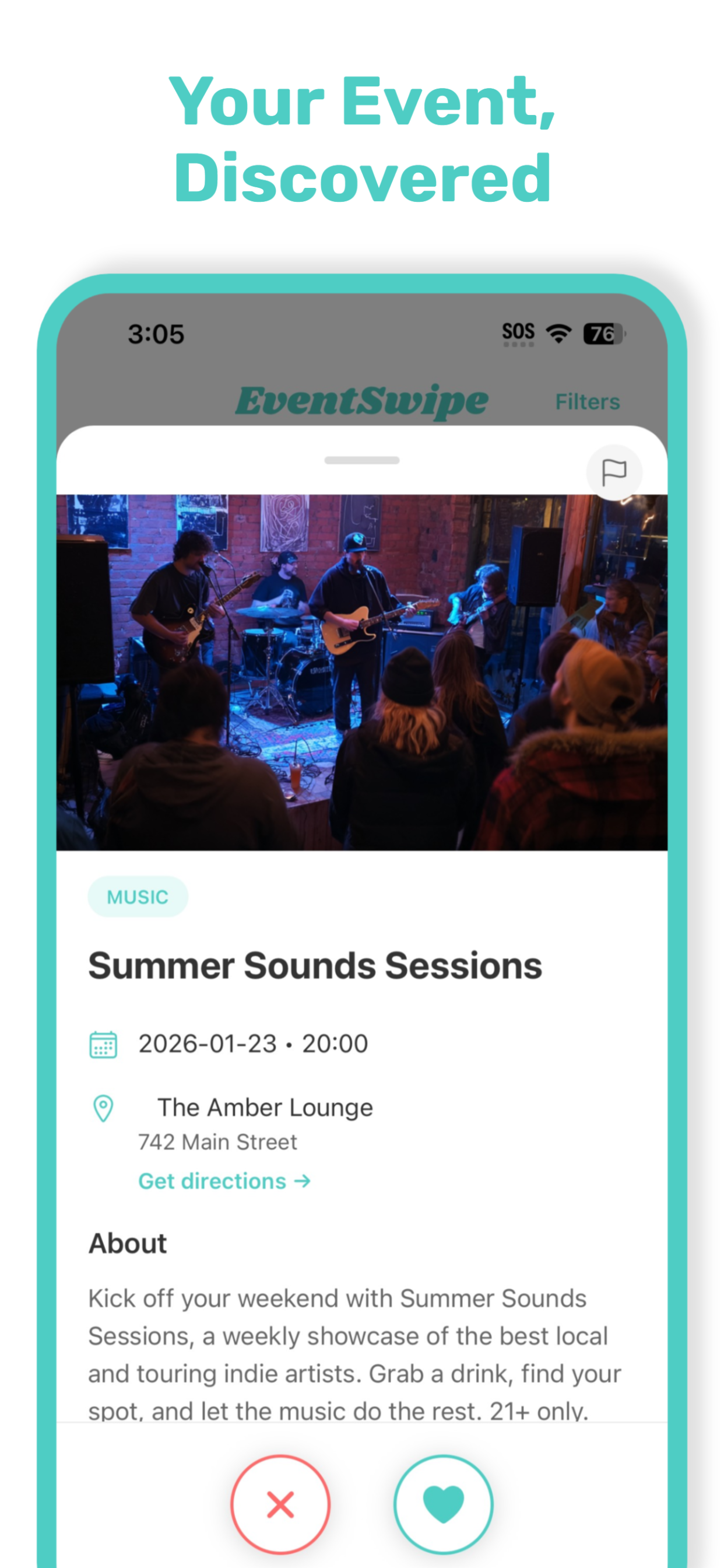 EventSwipe: Events Near You screenshot 4