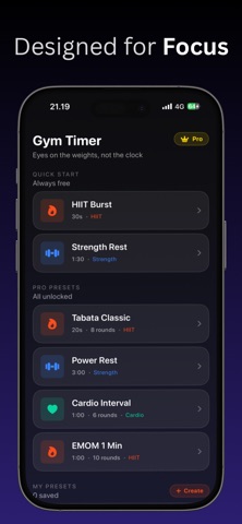 Gym Timer: Workout Interval Screenshot 2 of 4