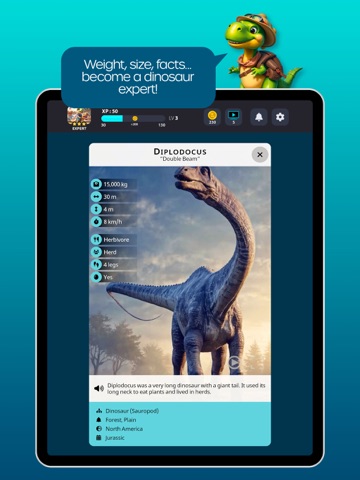 KidoQuiz: Dinosaurs (Full) iPad screenshot