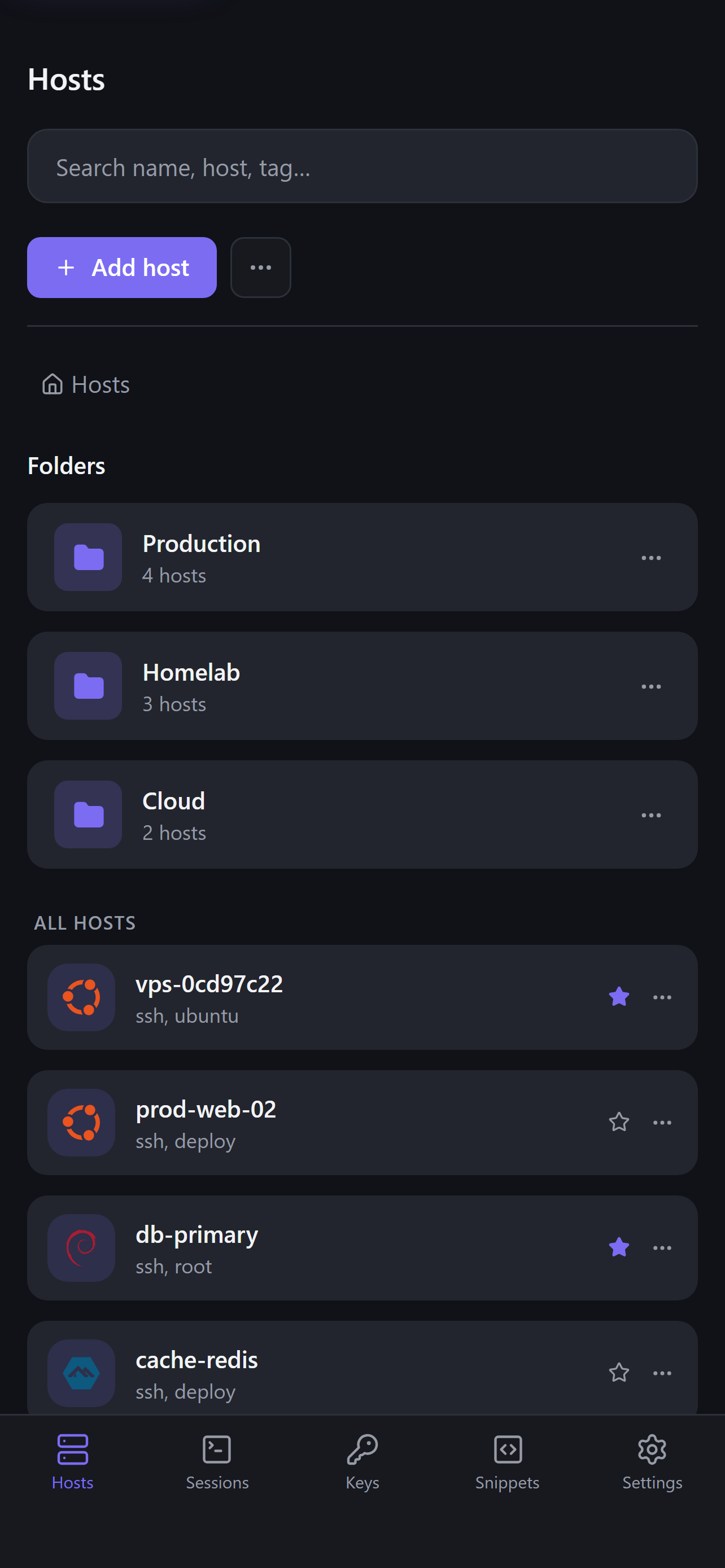 Luma SSH screenshot 3