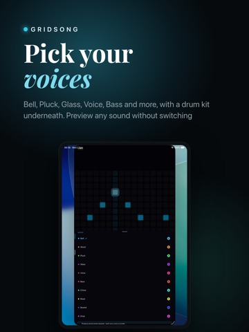 Gridsong: Music Maker iPad screenshot