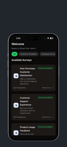 Srveys screenshot