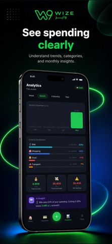 WIZE: Expense Tracker Screenshot 3 of 6
