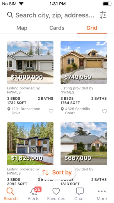 PNW Home Search Screenshot