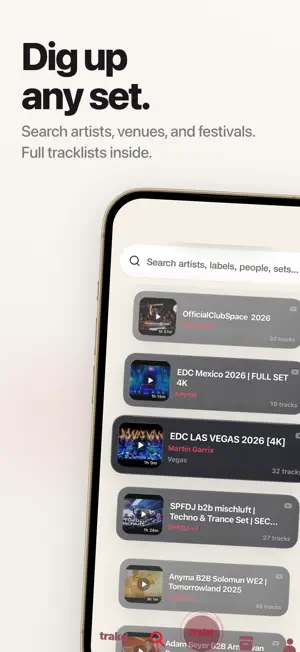 Trakd - The Tracklist App screenshot 2