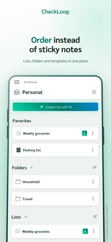 CheckLoop: Reusable Checklists screenshot
