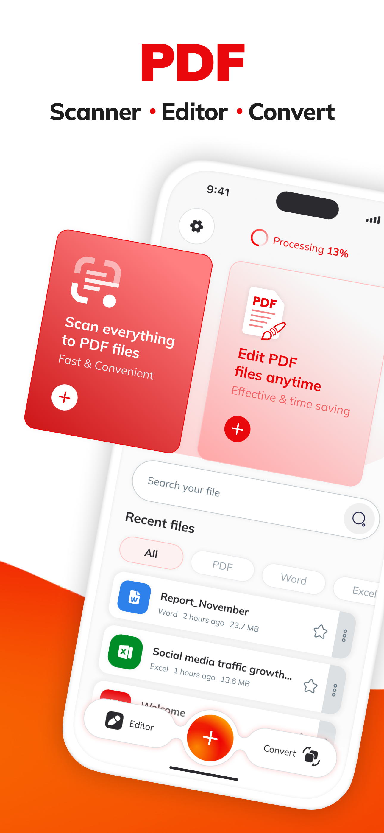 PDF Editor, Scanner & Convert