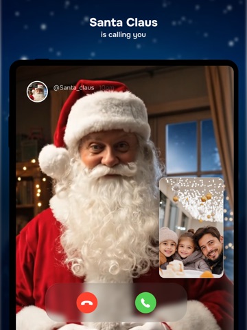Chat Message to Santa in Xmas iPad screenshot