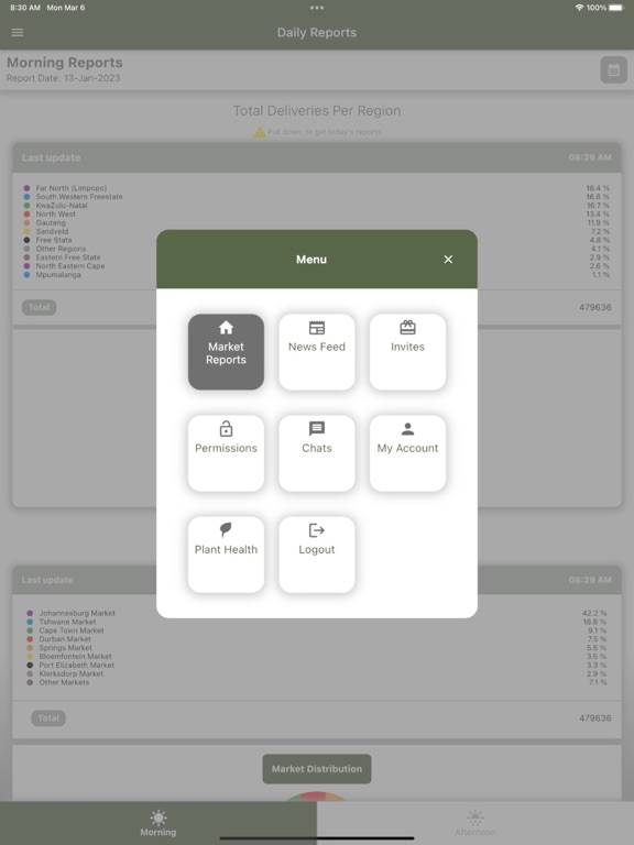 Potatoes SA iPad screenshot