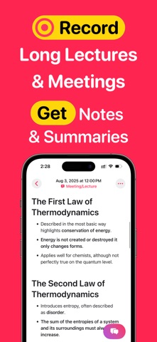 Voice Notes AI Notetaker ZIVO screenshot