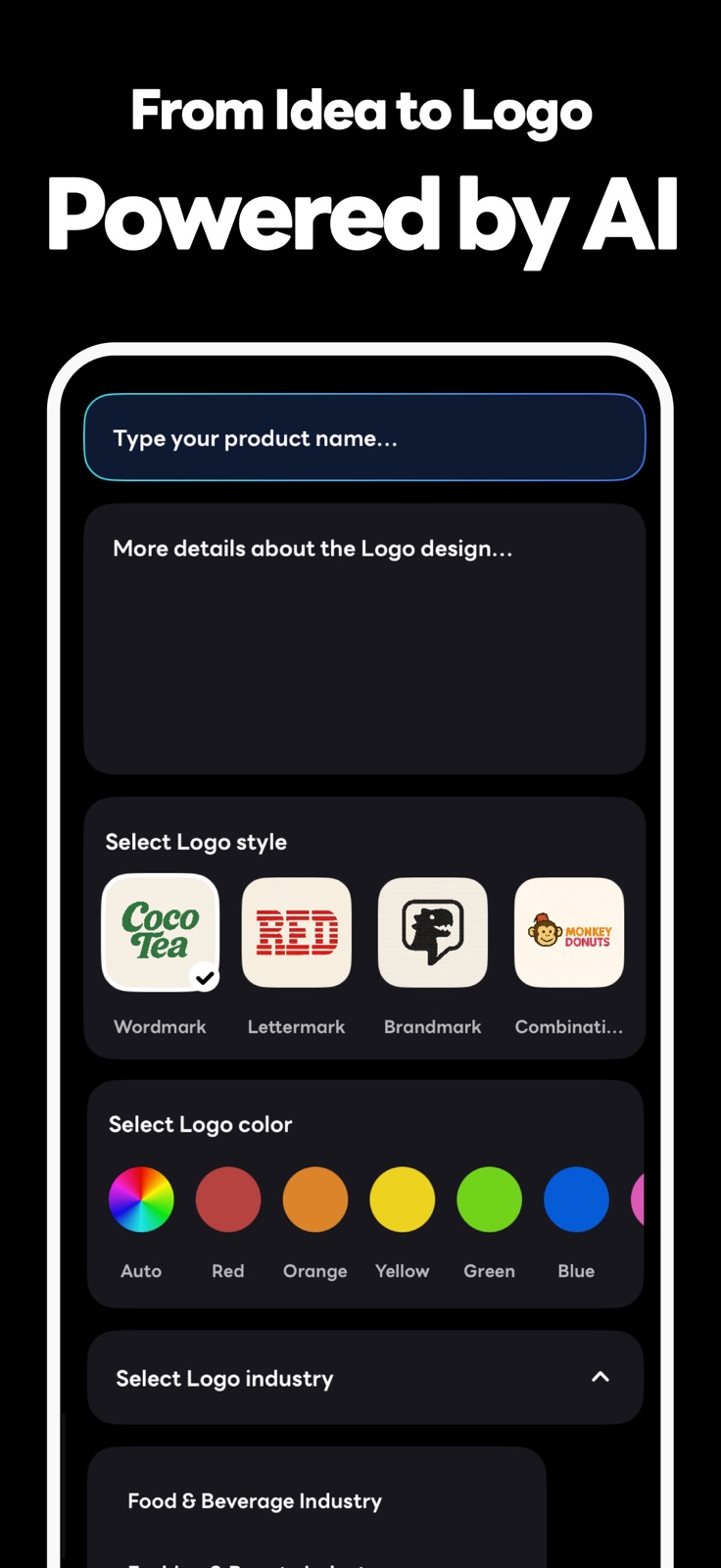 AI Logo Generator - Logo AI iphone screenshot 2