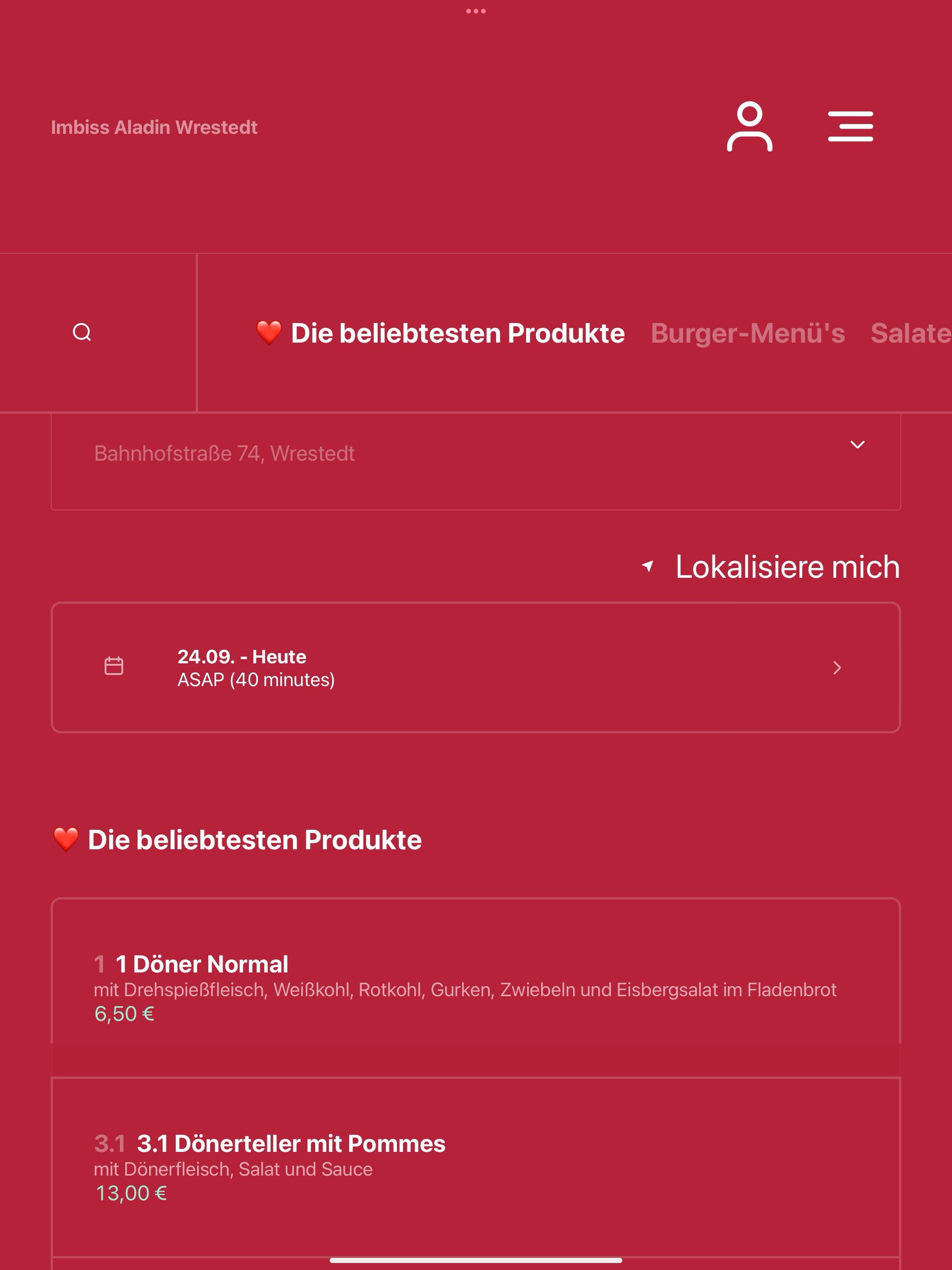 Imbiss Aladin Wrestedt screenshot 7