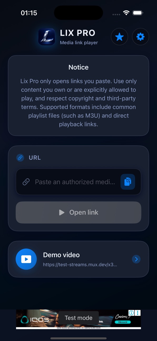 iPhone screenshot