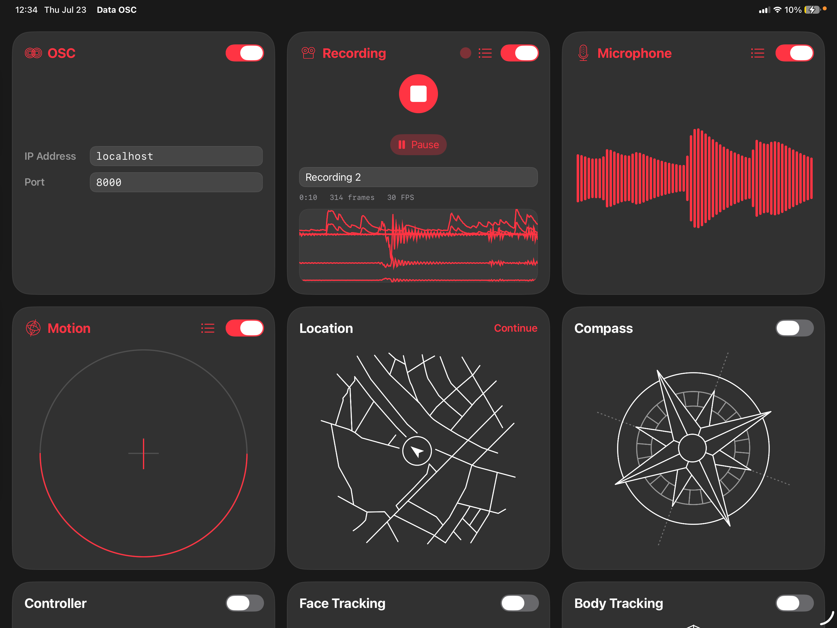 Data OSC screenshot 4