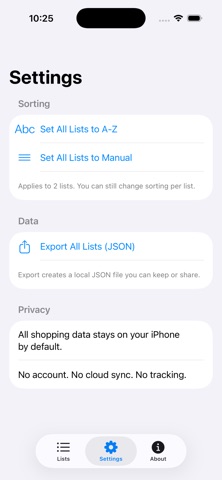 LocalOne Shopping List Screenshot 3 of 4