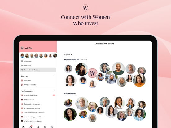 Women’s REI Network iPad screenshot 1 - Social Networking app