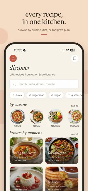 Sugo: Recipe Saver & Cookbook screenshot 3