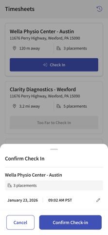Exxat Faculty iPhone screenshot