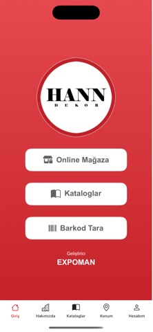 Hann Dekor B2B screenshot
