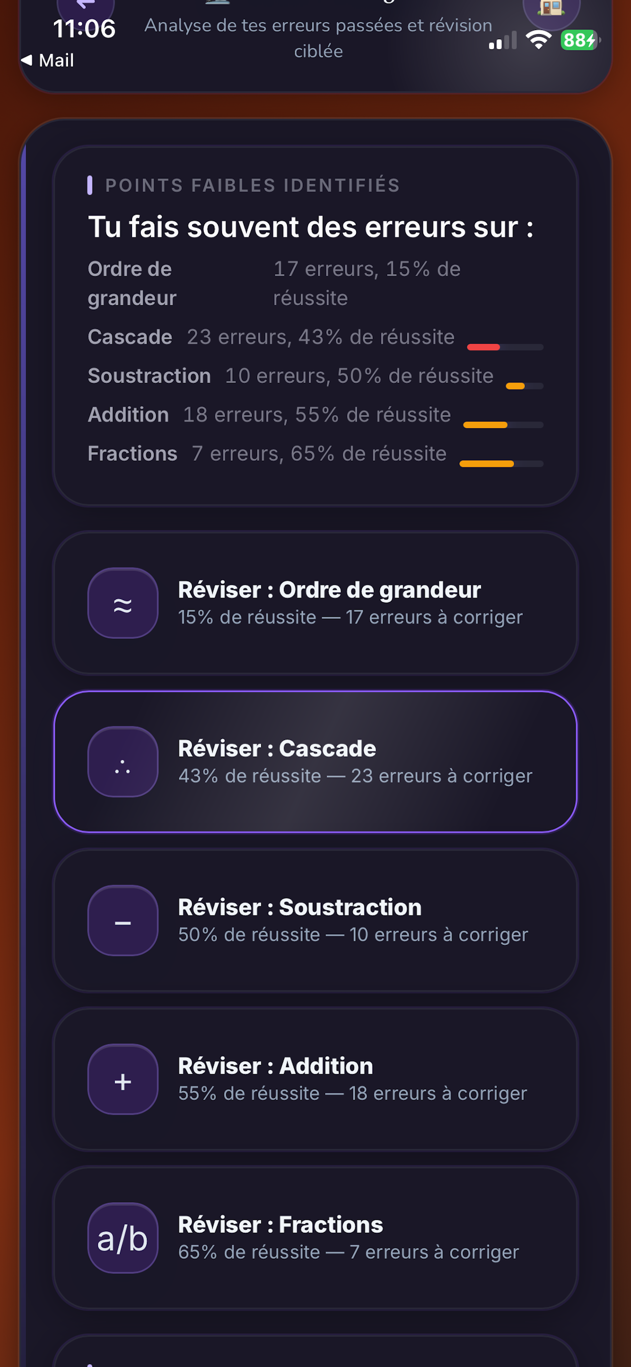 Calcul Mental Challenge