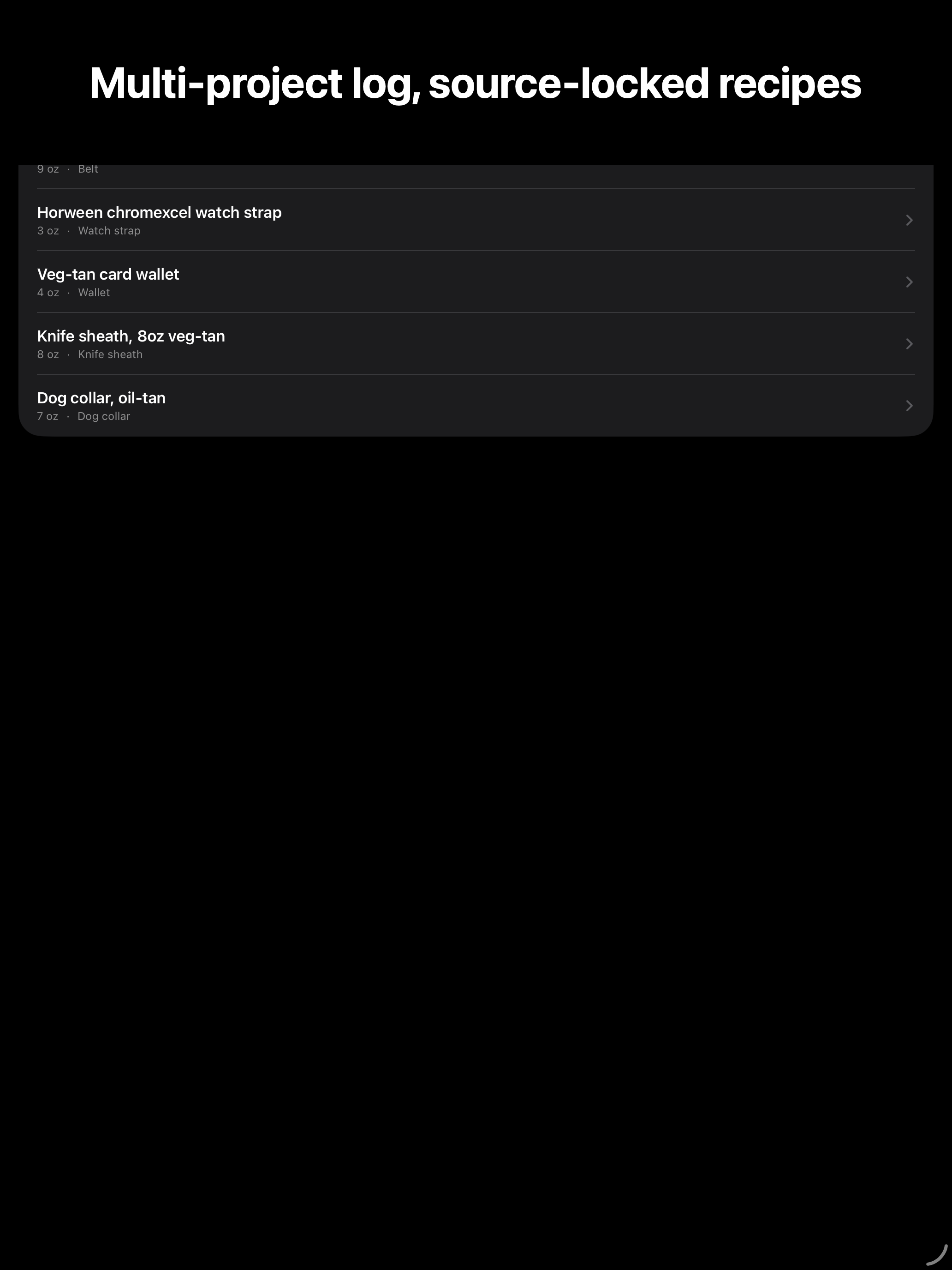 Hide: Leathermaker's Calc screenshot 9
