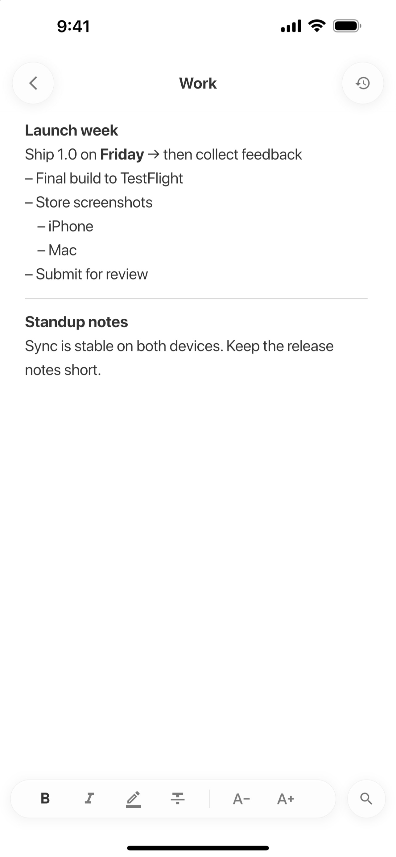 Screenshot 2 of Memor – Workspace Notes