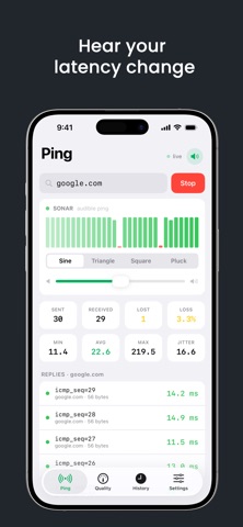 Pingly - Ping Network Utility screenshot