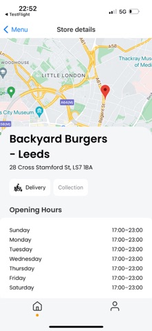 Backyard Burgers - Leeds iPhone screenshot