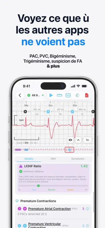 HeartLab: ECG y Ritmo Cardíaco screenshot 2 of 8
