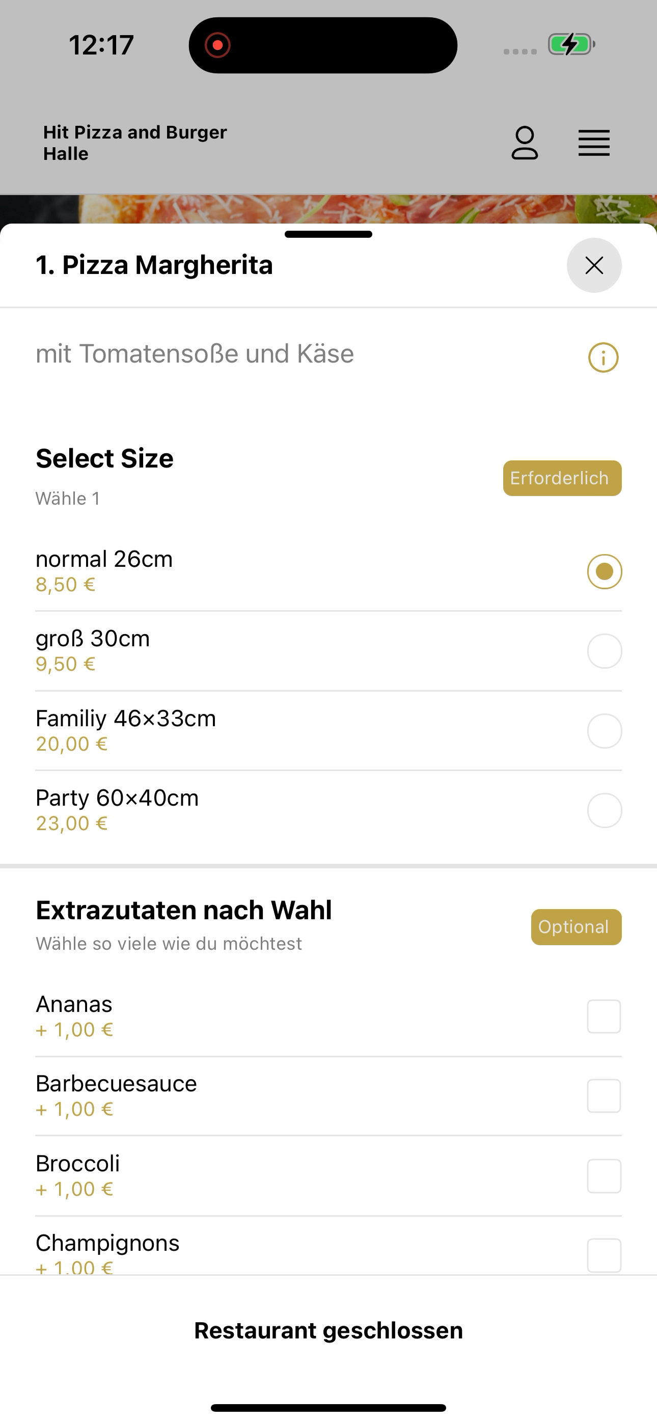 Hit Pizza and Burger Halle screenshot 8