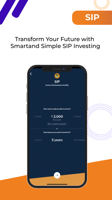 SIP, Mutual Funds App - Sqrrl Screenshot