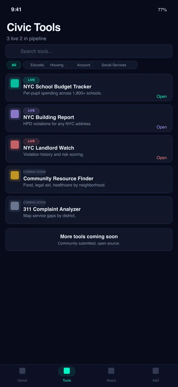 #3. CivicByte (iOS) di: harry honig