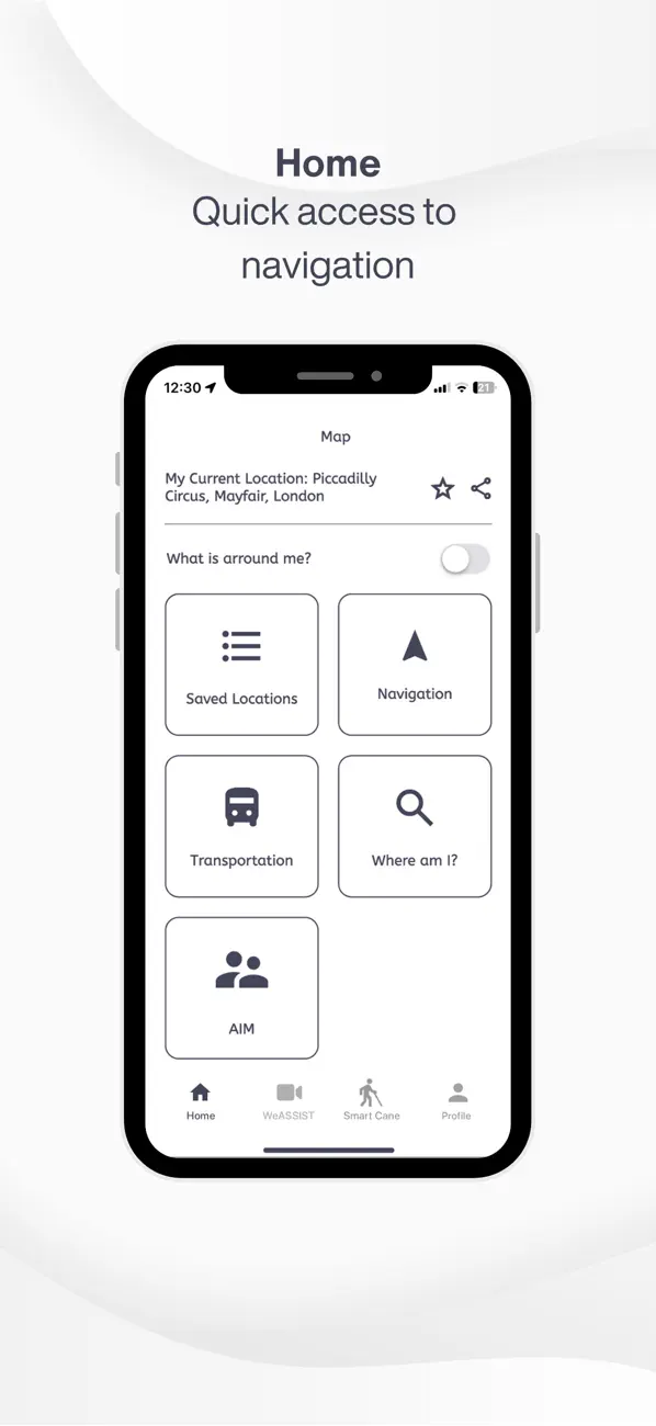 Screenshot #1 pour WeWALK Navigation & Assistance