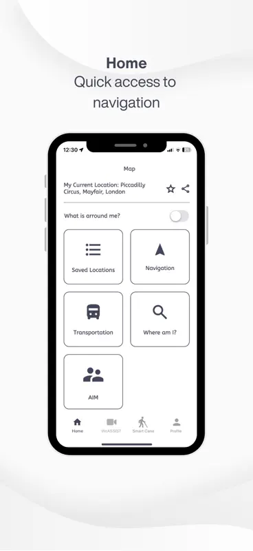 WeWALK Navigation & Assistance screenshot 1 of 6