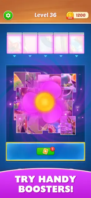 Jigsaw Cards: Drop & Match screenshot 2