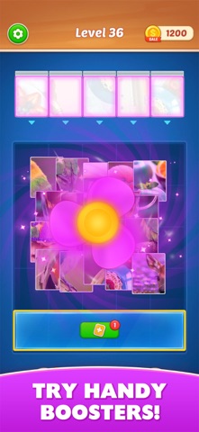 Jigsaw Cards: Drop & Match iPhone screenshot