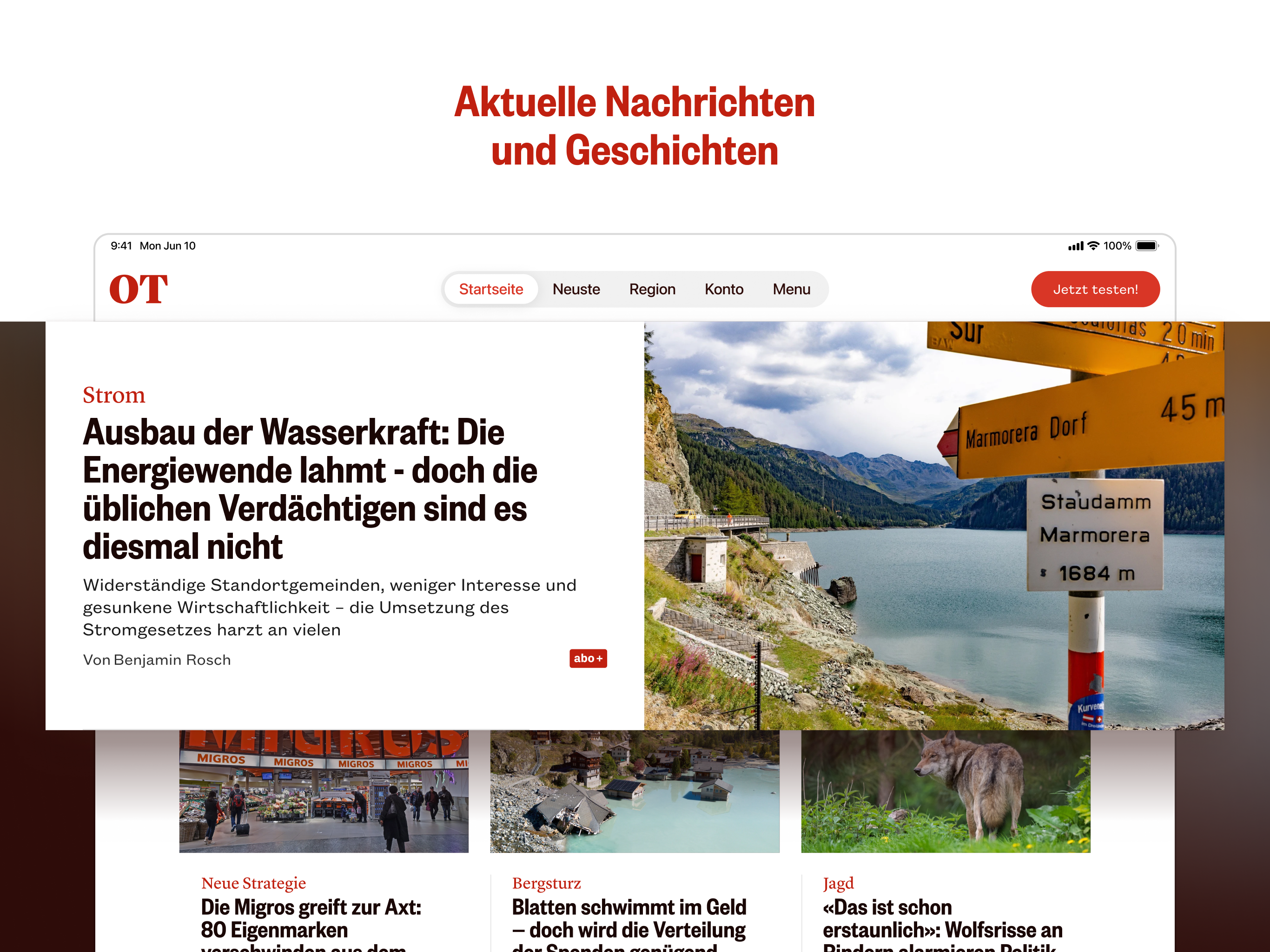 Oltner Tagblatt screenshot 6
