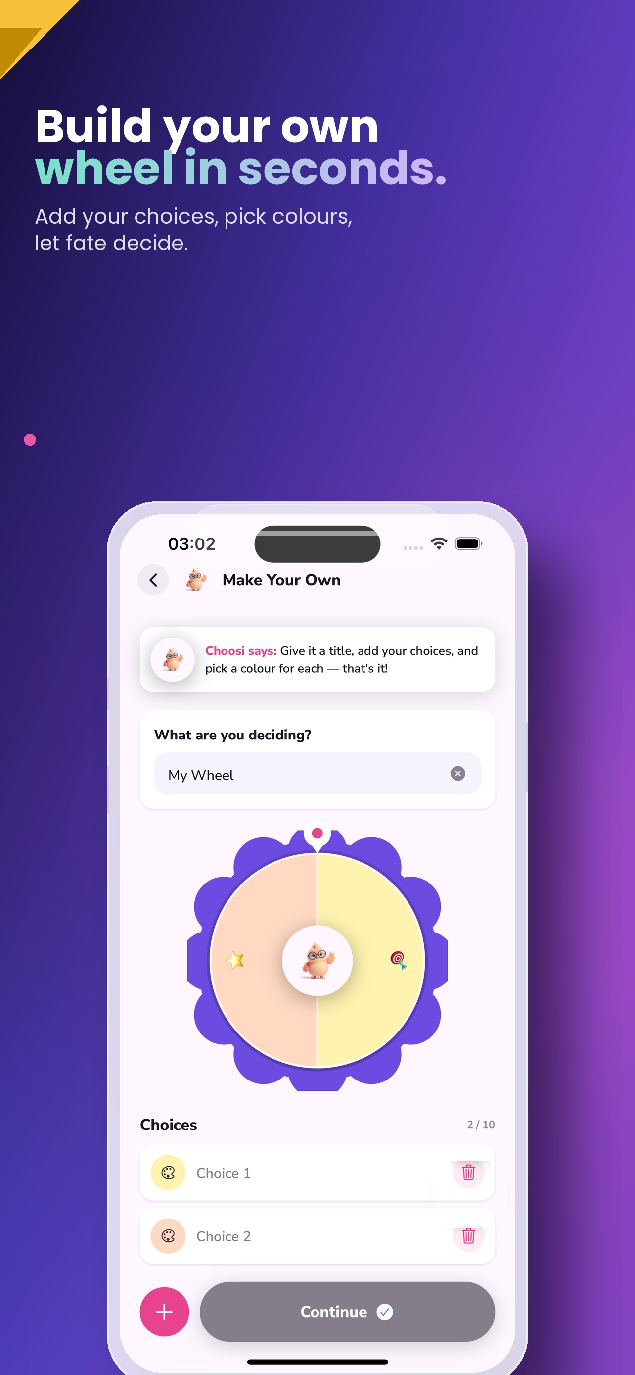 Screenshot 1 of Choosi – Spin & Decide