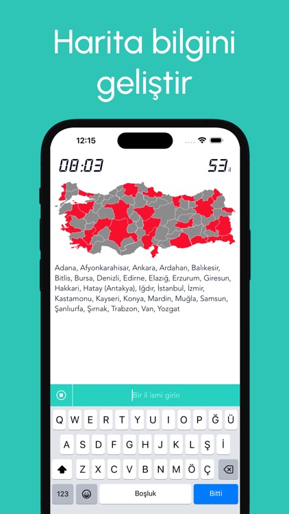 Harita Oyunu: 81 İl Tahmin Et