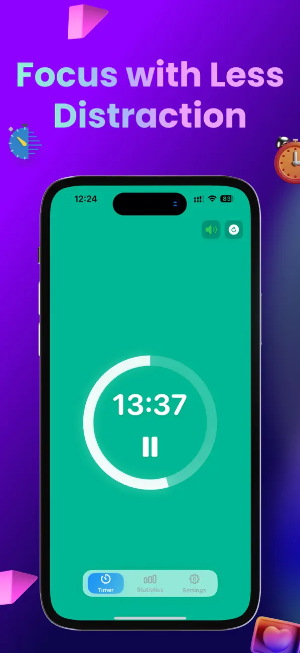 Screenshot #3 pour Easy Pomodoro - Pomodoro Timer
