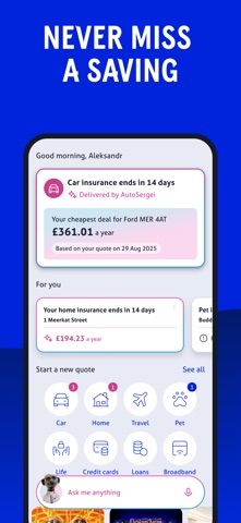 Compare the Market: Meerkat iPhone screenshot 3
