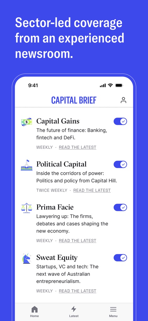 Capital Brief - Magazines & Newspapers App | MWM