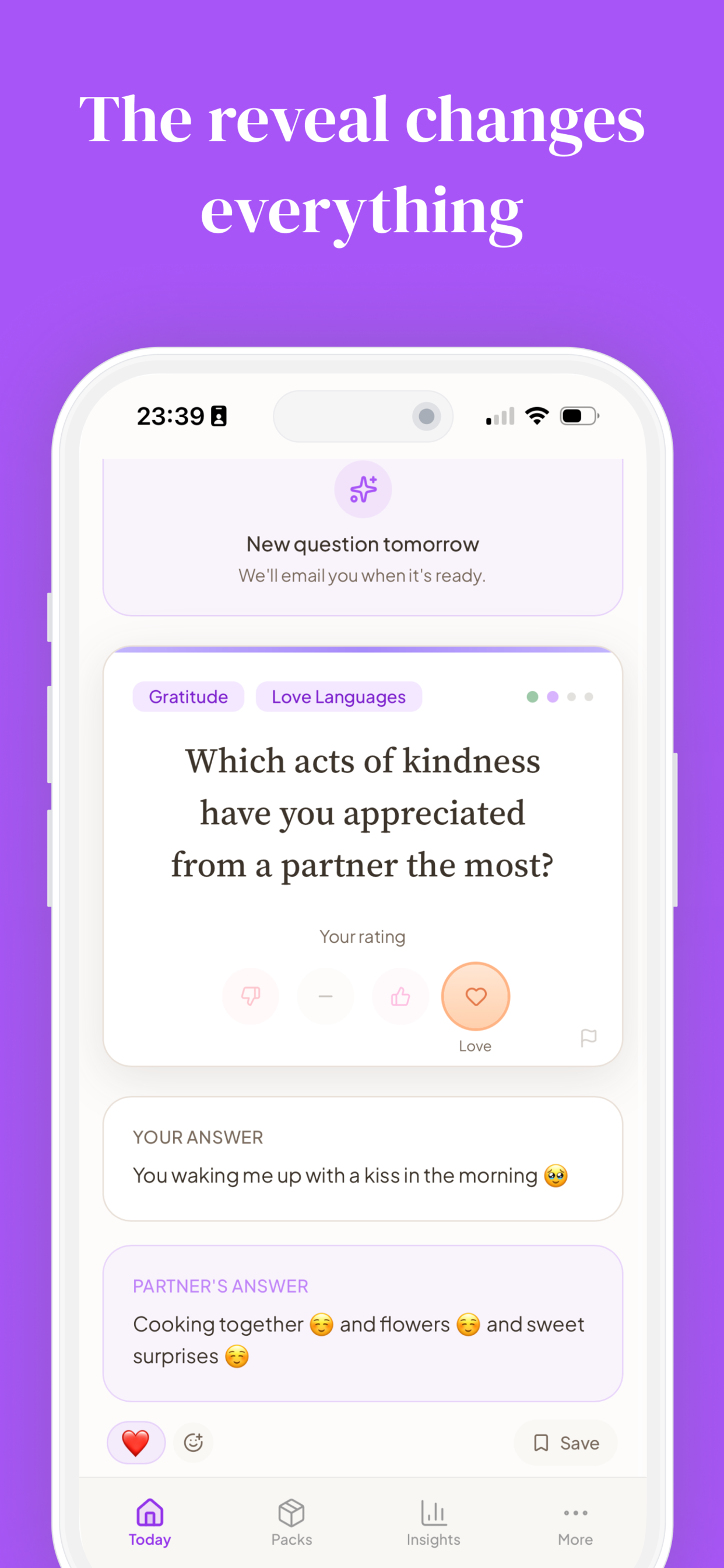 Aperi: Daily Couple Questions screenshot 4