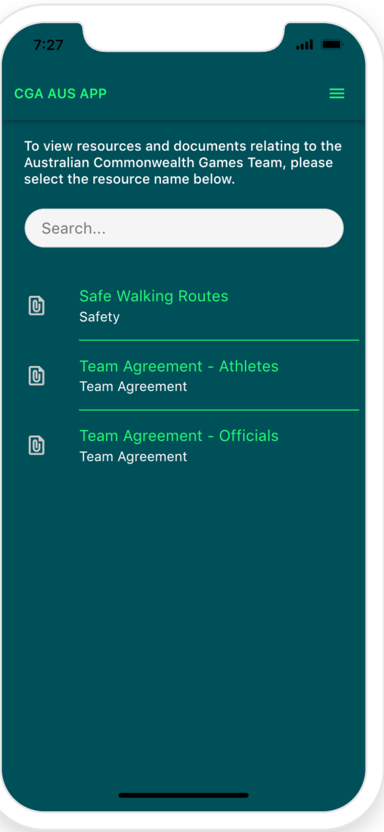 CGA AUS APP screenshot 3