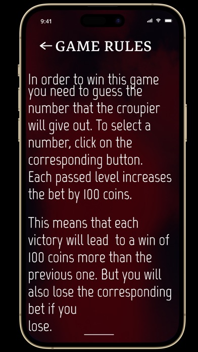 BlackJack Guess the Number Screenshot